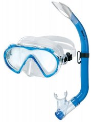 , Голубой, For snorkeling, Sets, Single-glass, Plastic, 1 valve