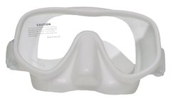 , Белый, For diving, Masks, Single-glass, Plastic, One Size