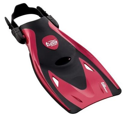 , Black / Red, For snorkeling, Sets, Single-glass, Plastic, 1 valve, M