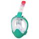 , Turquoise, For snorkeling, Masks, Full face mask, Plastic, 1 valve, S-M