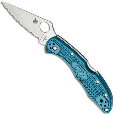 Нож Spyderco Delica4 Lightweight FRN Serrated Blue