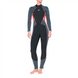 , Grey, For diving, Wet wetsuit, Women's, Monocoat, 5 mm, For warm water, Without a helmet, Behind, Neoprene, Open time, 4