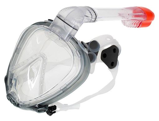 , Голубой, For snorkeling, Masks, Full face mask, Plastic, XS-SM