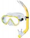 , Жёлтый, For snorkeling, Sets, Single-glass, Plastic, 1 valve