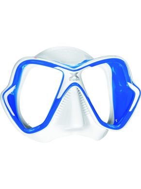 , Темно-синий, For diving, Masks, Double-glass