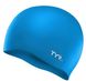 Шапочка для плавания TYR Wrinkle-Free Silicone Swim Cap Blue