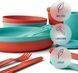 Набір посуду Sea To Summit Passage Dinnerware Set 2P 14 Piece spicy orange/aqua sea blue