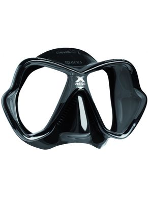 , Черный, For diving, Masks, Double-glass