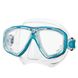 , Turquoise, For diving, Masks, Double-glass, Plastic